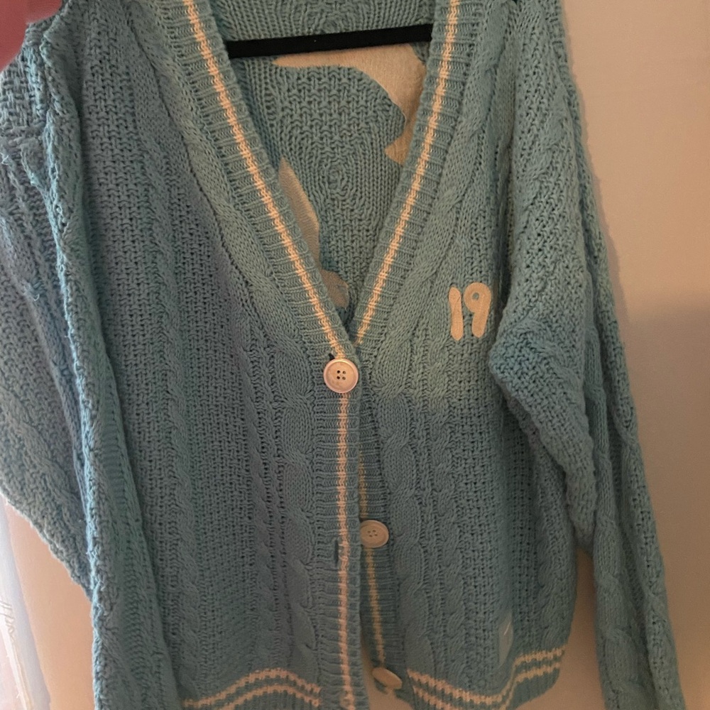Taylor Swift Blue Cardigan Sweater